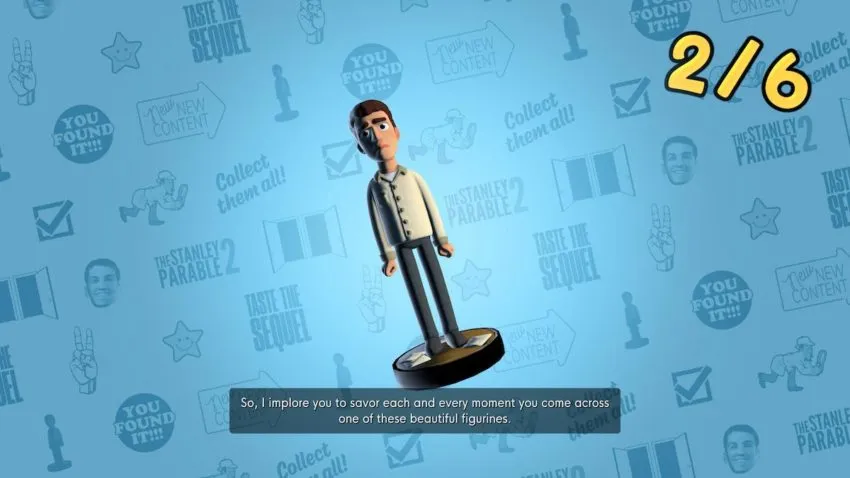 A figure of Stanley from The Stanley Parable