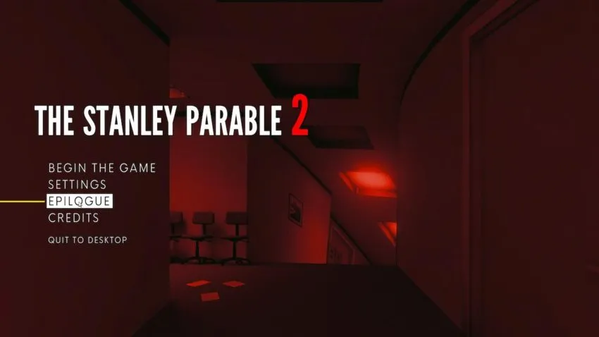 Stanley Parable's menu
